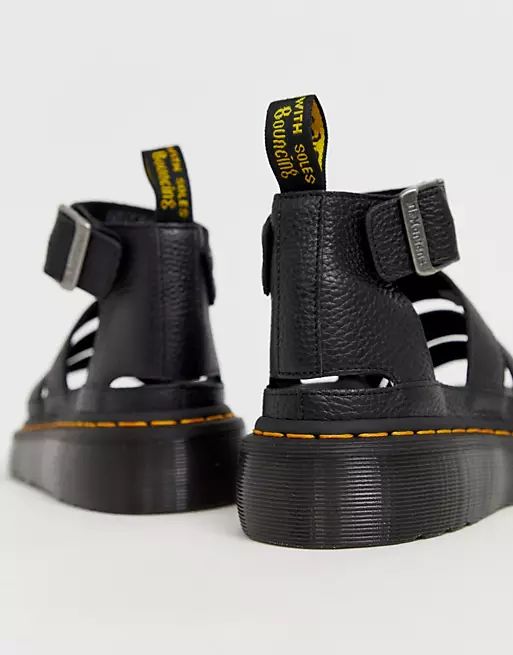 Dr Martens Clarissa II quad chunky sandals in black | ASOS (Global)