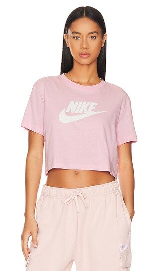 Women's Cropped Logo T-shirt in Medium Soft Pink | Revolve Clothing (Global)