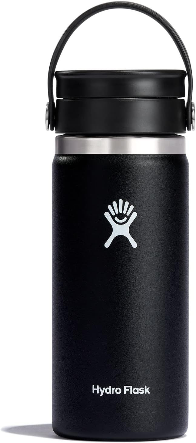 Hydro Flask Wide Mouth Bottle with Flex Sip Lid - Insulated Water Bottle Travel Cup Coffee Mug | Amazon (US)