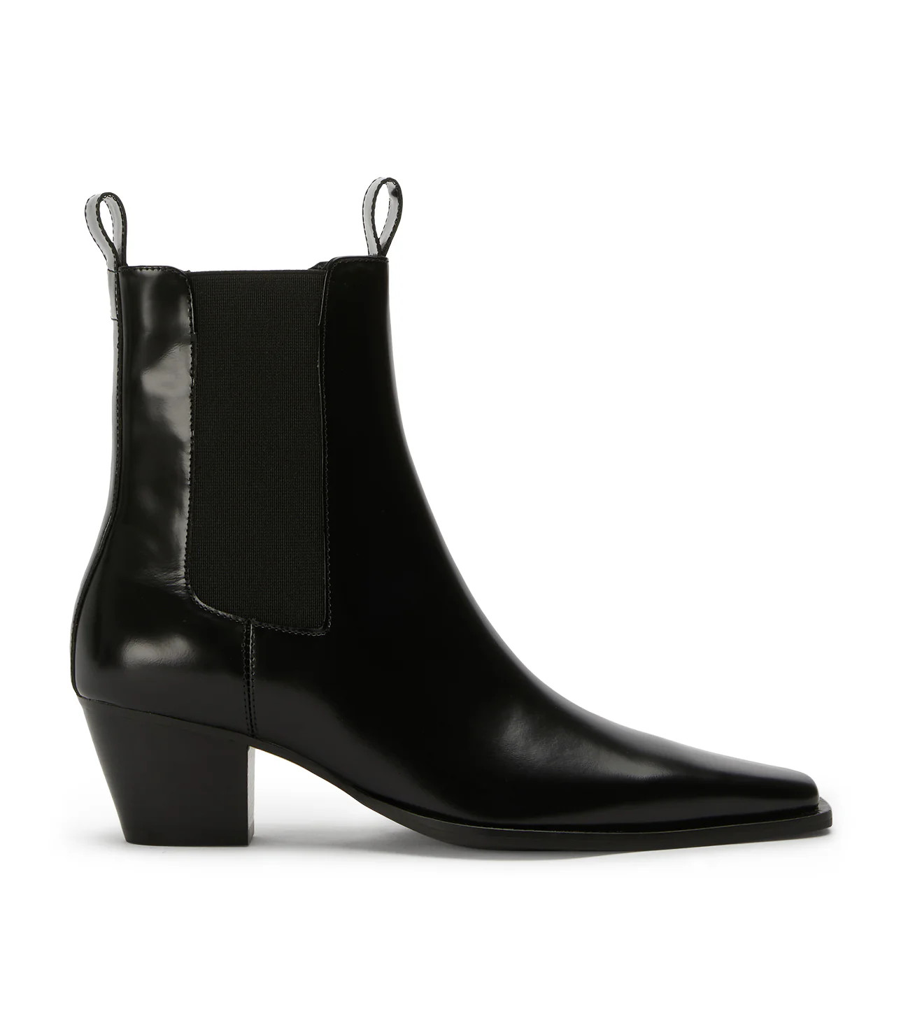 Tempest Black Hi Shine Ankle Boots | Tony Bianco (Australia & New Zealand)