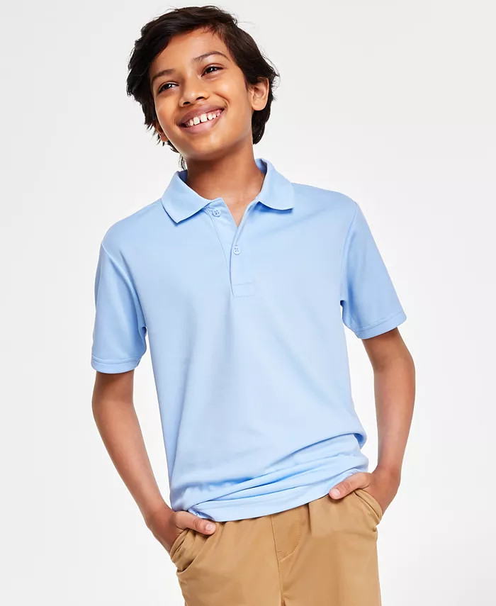 Big Boys Short Sleeve Performance Polo | Macys (US)