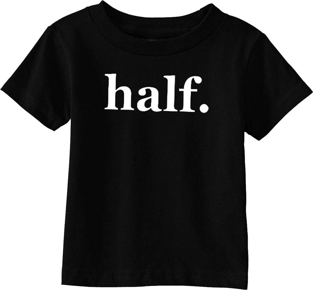 Custom Kingdom Baby Half. 6 Months Old Birthday Shirt for Half Birthday 1/2 Year Old T-Shirt | Amazon (US)