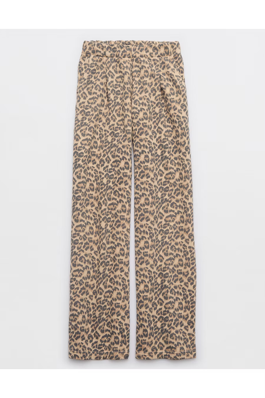 Aerie Cozy New Heights Trouser Women's Sandalwood L | Aerie