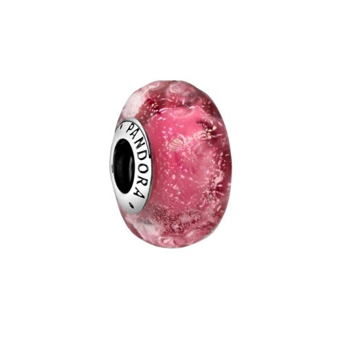 Pandora Wavy Fancy Pink Murano Glass Charm | Jomashop.com & JomaDeals.com