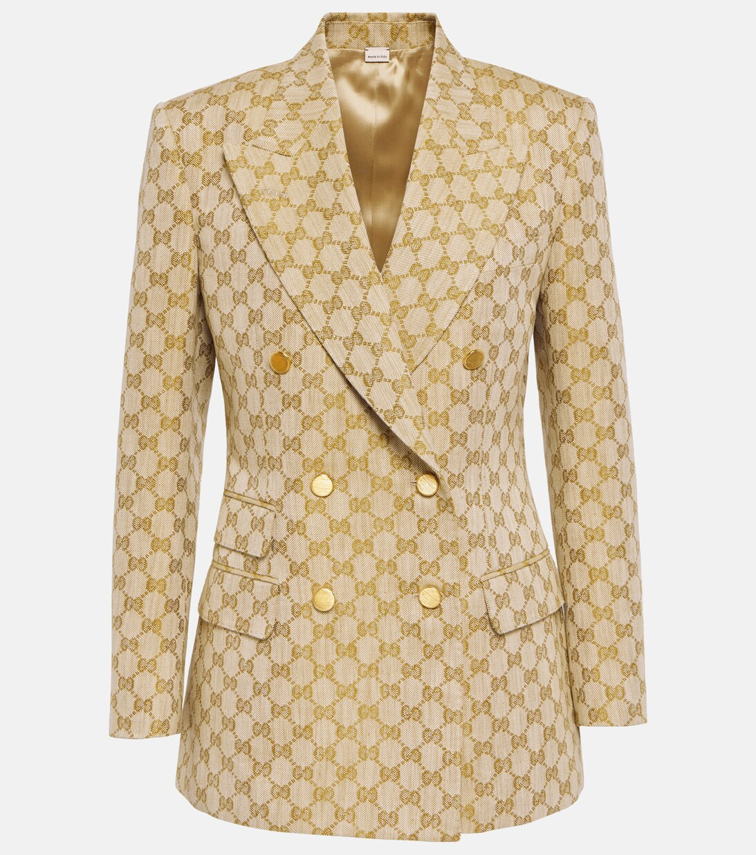 GG jacquard linen-cotton blazer | Mytheresa (UK)
