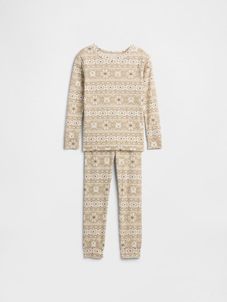 babyGap 100% Organic Cotton Fair Isle PJ Set | Gap Factory