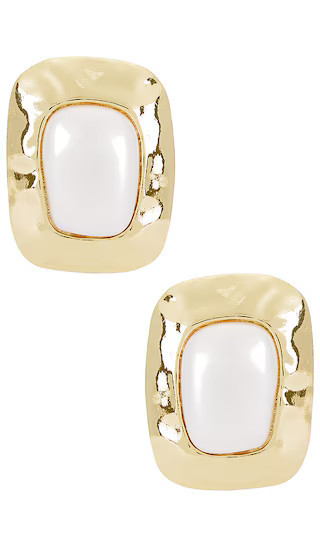 petit moments Giovana Stud Earrings in Metallic Gold. | Revolve Clothing (Global)