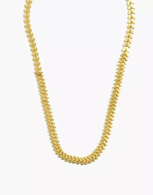 Arrowstack Chevron Chain Necklace | Madewell