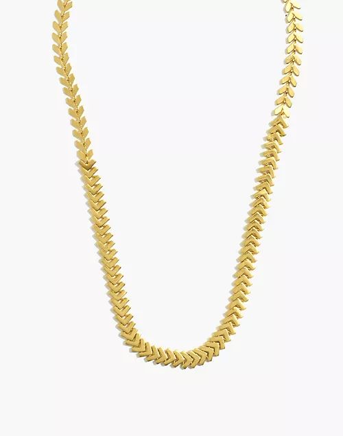 Arrowstack Chevron Chain Necklace | Madewell