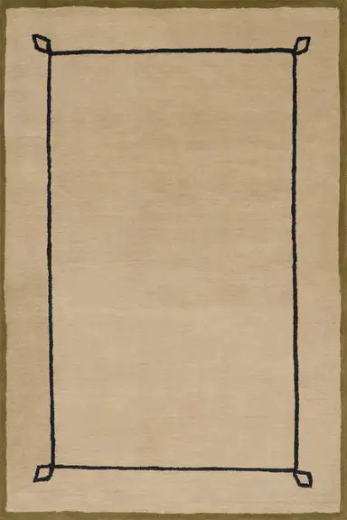 Color: TanSerge Bordered Wool Rug by Nate Berkus | Tan Tan swatchSerge Bordered Wool Rug by Nate ... | Rugs USA