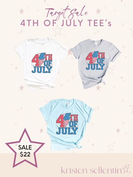 Cutest 4th of July tees on sale at Target 

#target #targetstyle #4thofjuly #patriotic #redwhiteandblue #july4th #tee #graphictee 

#LTKSummerSales #LTKStyleTip #LTKFindsUnder50