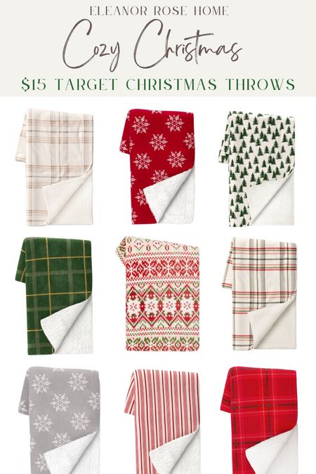 $15 Target Cozy Fleece Christmas Throw Blankets 

#LTKunder50 #LTKHoliday #LTKSeasonal