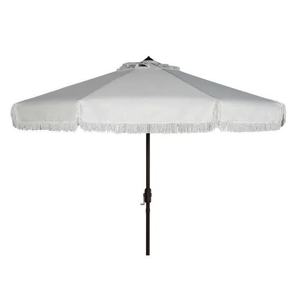 Safavieh 99" White Solid Print Octagon Market Patio Umbrella - Walmart.com | Walmart (US)