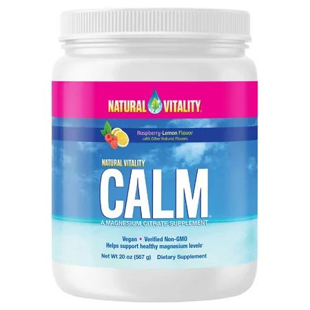Natural Vitality Calm Magnesium Citrate Powder, 20 Ounces | Walmart (US)