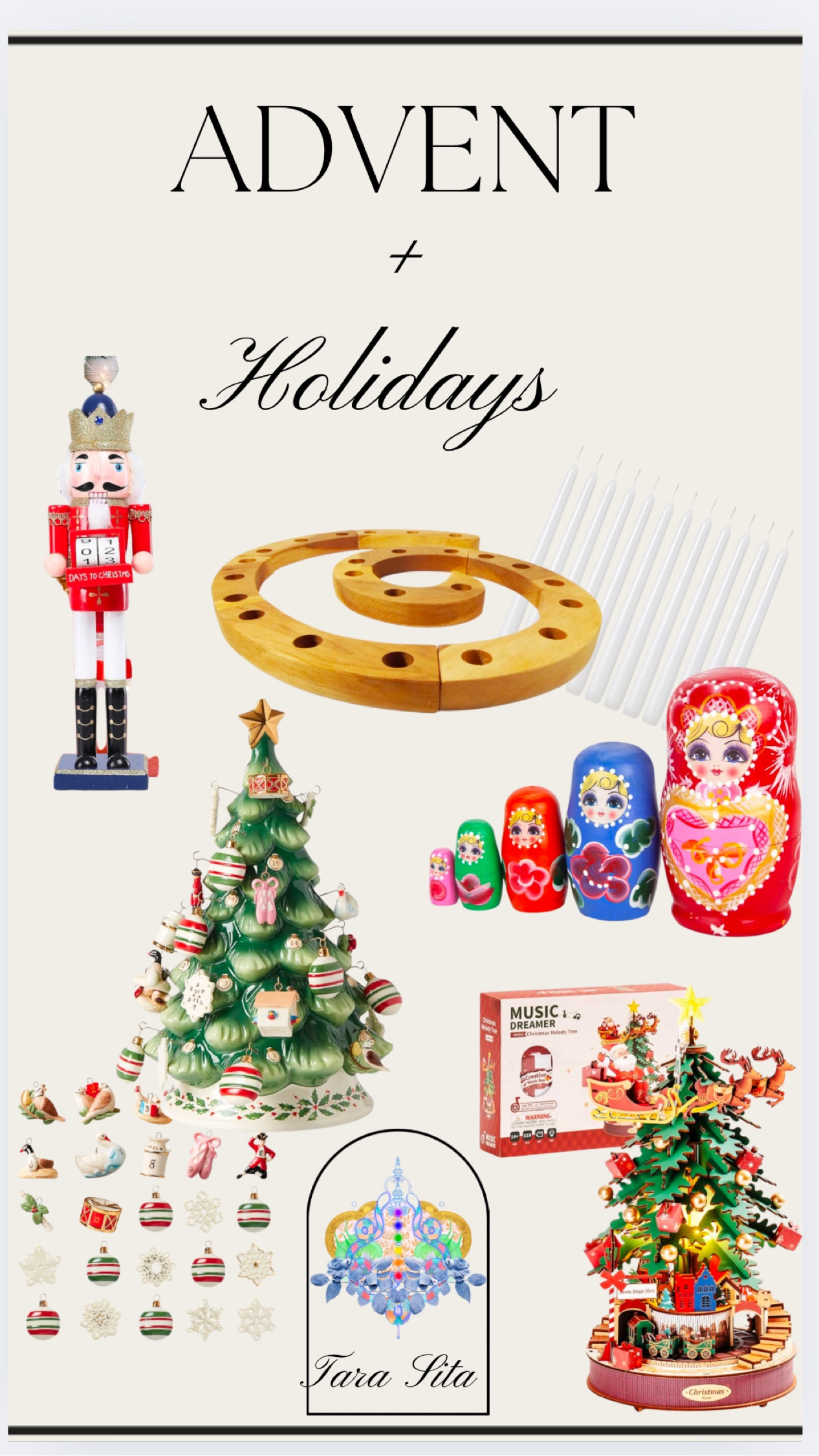 Family traditions, wooden Waldorf inspired, holiday and advent 