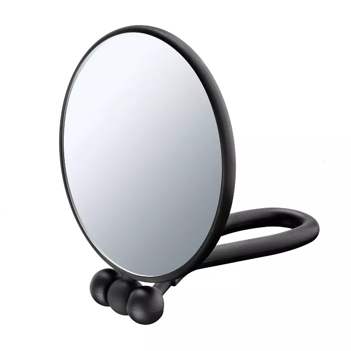 Conair Soft Touch Hand Held Round Mirror - 1x/5x - Black | Target