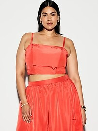 The Occasion by Old Navy Taffeta Cropped Tank Top | Old Navy (US)