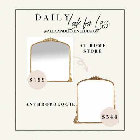 Save on this Anthropologie mirror look for less from At Home

#LTKsalealert #LTKhome #LTKSale