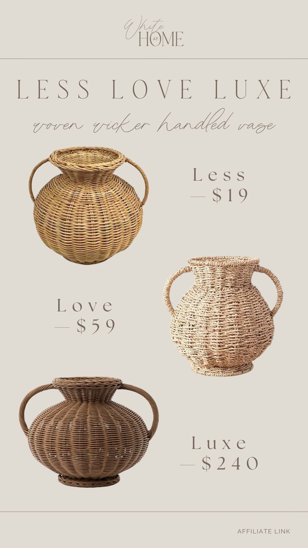 The prettiest woven vases at various price points! This McGee & Co. vase has been a top seller for years now! It’s a splurge absolutely, so if you’re looking for the look but for less, I have found the perfect styles ranging in price points! 

#LTKHome
