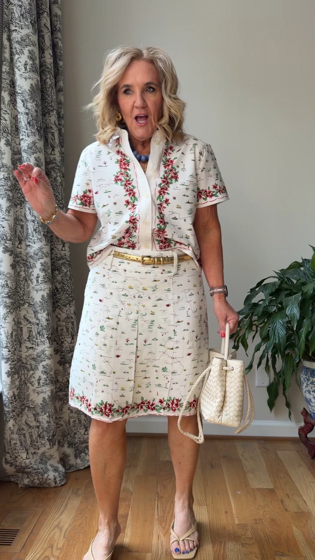 @jcrew new arrivals and I’m wild about them 
Everything is regular size medium or 8 s cost the barrel jeans they’re a 29 petite 

I’m wearing a few quince pieces at first size medium 
Target shorts size 8
10% off the Eric javits tote code NANETTE 

Spring skirts white jeans graduation outfit

#LTKSaleAlert #LTKOver40