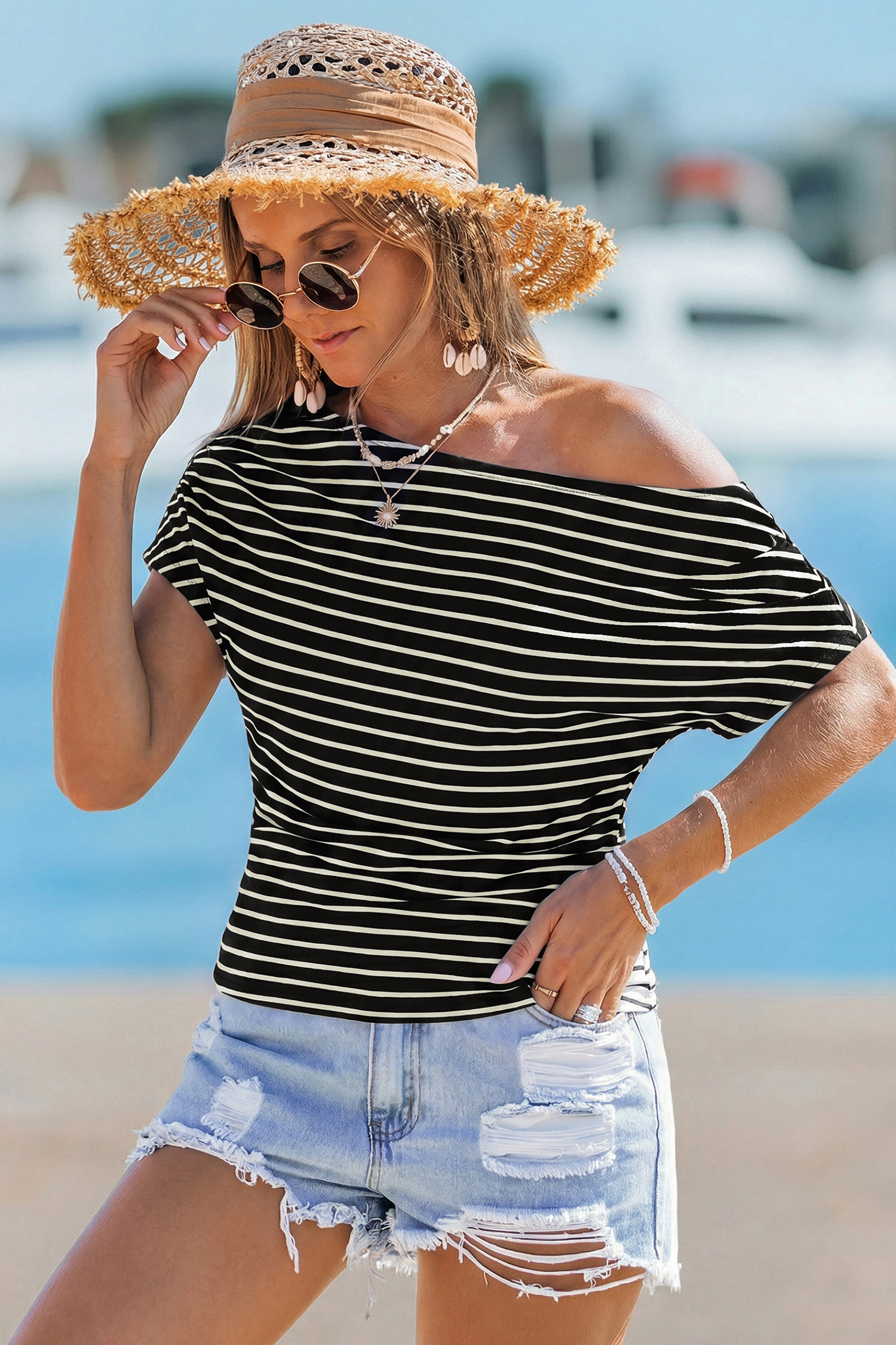 Big Attitude Striped Top | Cupshe US