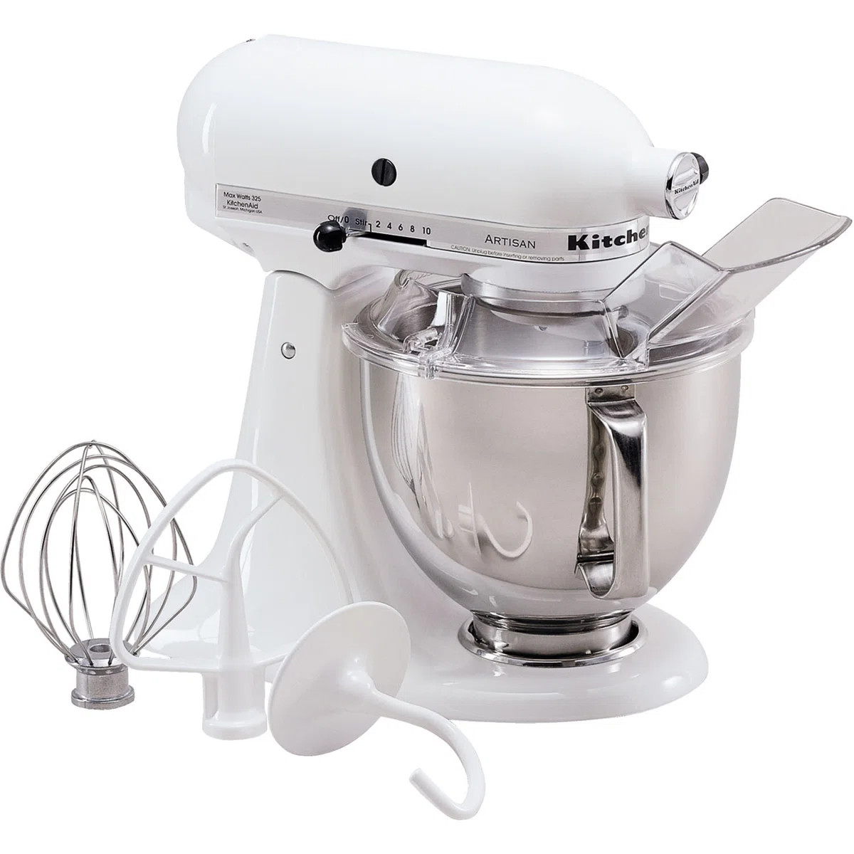 KitchenAid® Artisan® Series 5 Quart Tilt-Head Stand Mixer KSM150PSWH | Wayfair North America