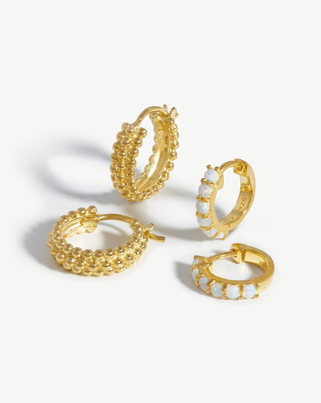 Mini Baya and Single Stone Huggies Earring Set | Missoma