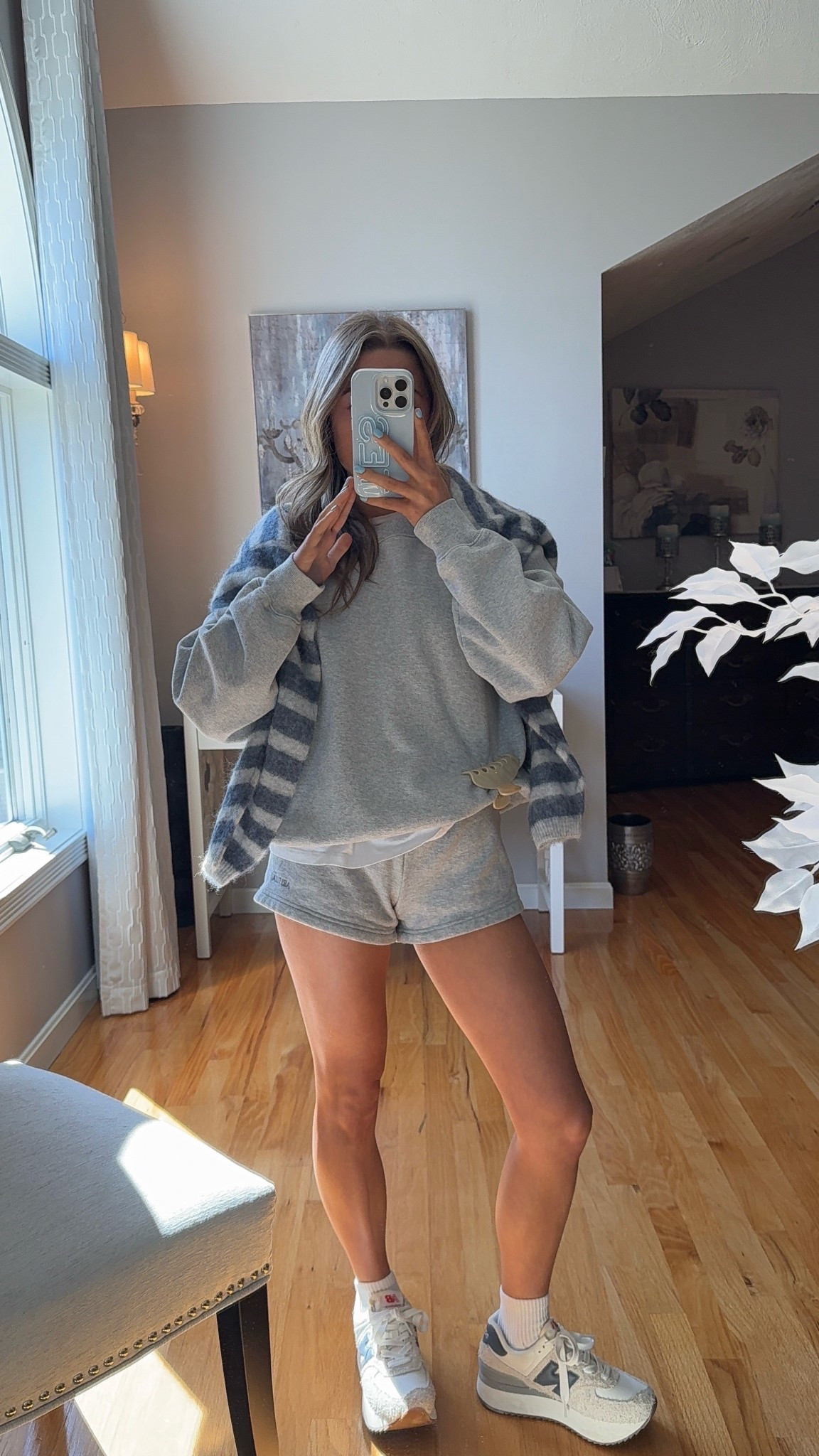 wearing xs in shorts and medium in crewneck. Sweater is from American vintage! @Aritzia 

#LTKU #LTKSeasonal #LTKootd