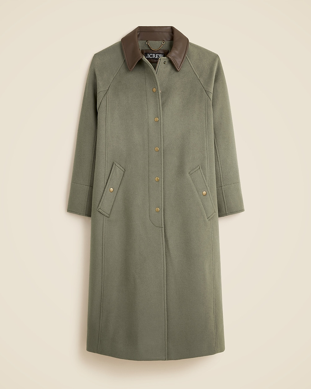 Long Barn Jacket™ in drapey wool blend | J. Crew US