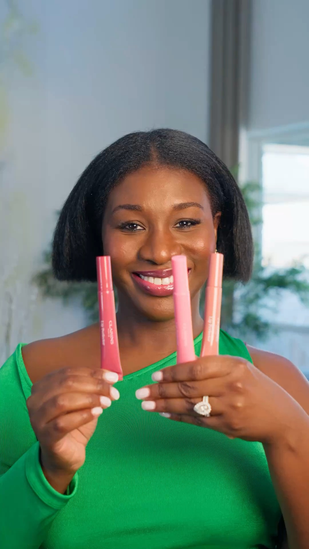 The Clarins Lip Perfector Sheer Gloss are super hydrating, non-sticky and the applicator glads easily over your lips! These are great on brown skin tones!
Swatching the colors: 01 Rose Shimmer (soft cool pink) , 06 Rosewood Shimmer (Rosy Nude), 17 intense maple (nude berry)

#LTKSpringSale #LTKselfcare #LTKBeauty