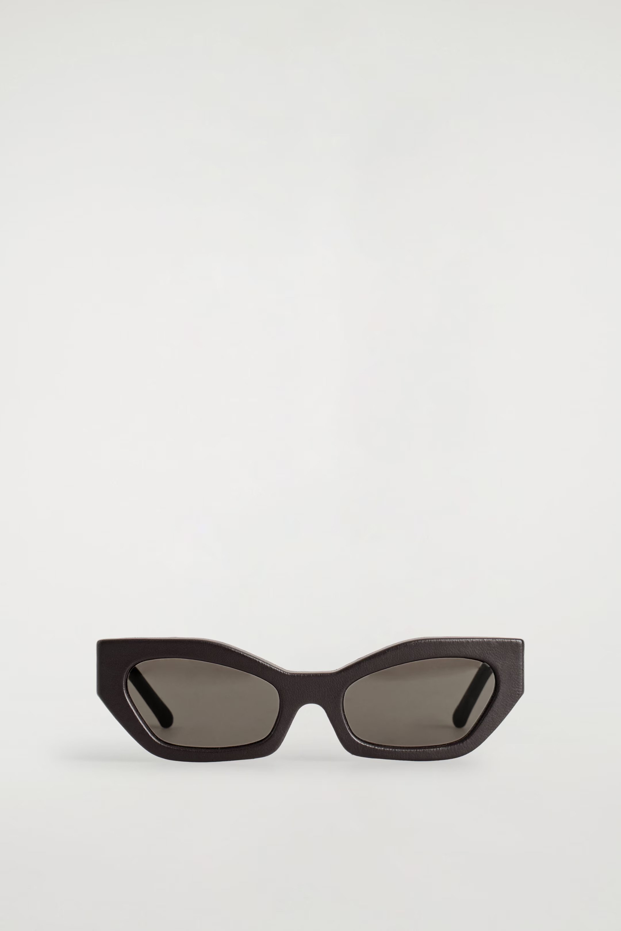 LEATHER CAT-EYE SUNGLASSES - BROWN | COS US | COS (US)