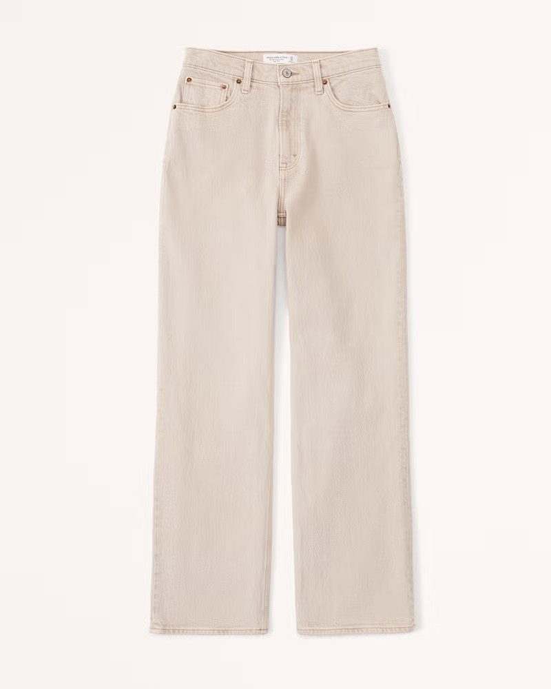 Curve Love High Rise 90s Relaxed Jean | Abercrombie & Fitch (US)