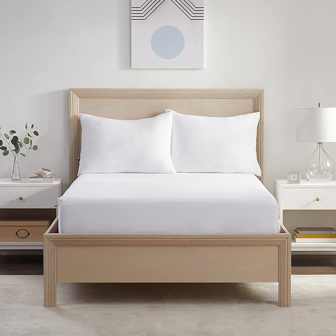 Serta Power Chill Queen Size Waterproof Mattress Cover, Soft and Breathable Cooling Mattress Prot... | Amazon (US)