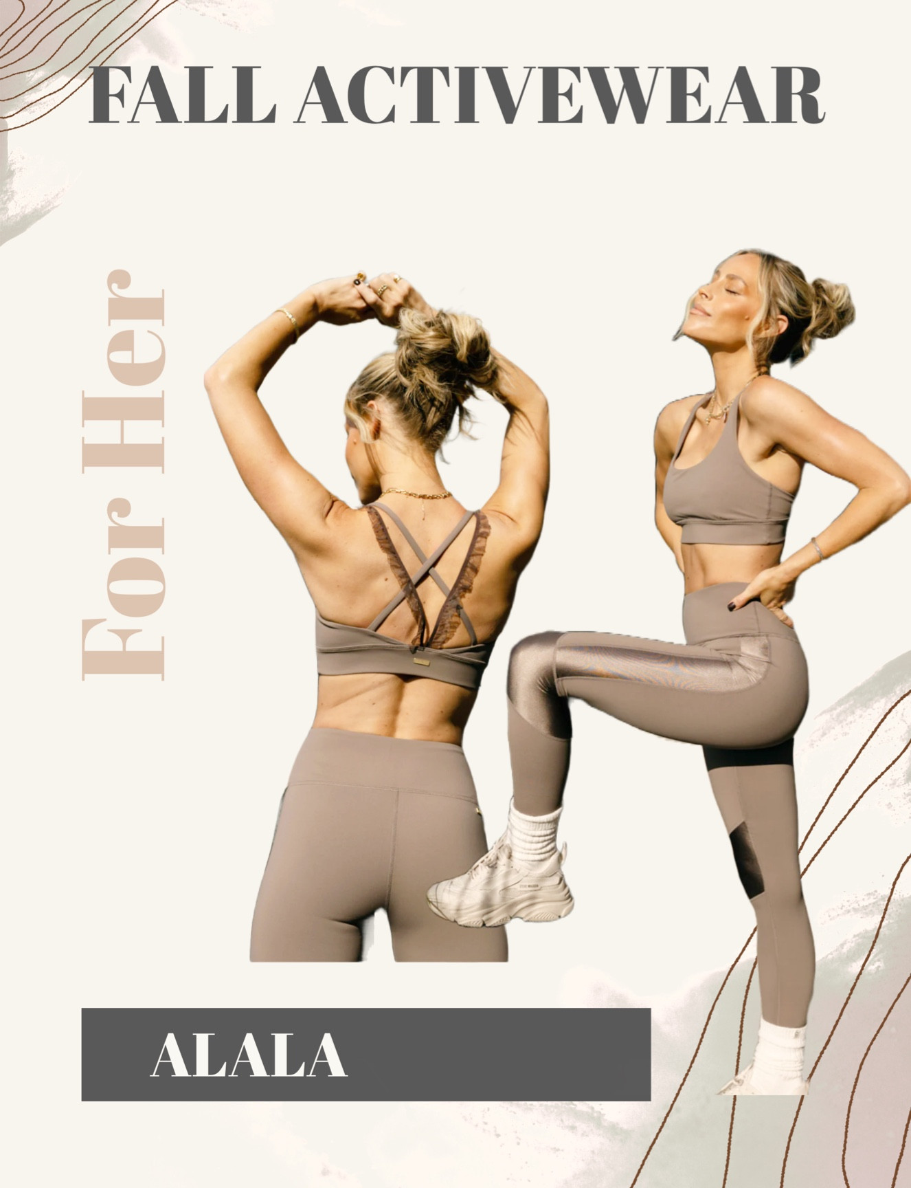 The cutest activewear outfit did fall! Love the lace-y bra look and the colors is fab for Fall! This is high end active wear and worth every penny. Really love ALALA! 

#LTKfitness