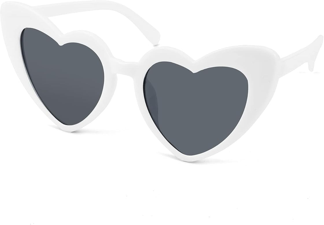 FEISEDY Vintage Heart Shaped Sunglasses Women Stylish Love Eyeglasses B2421-P1 | Amazon (US)