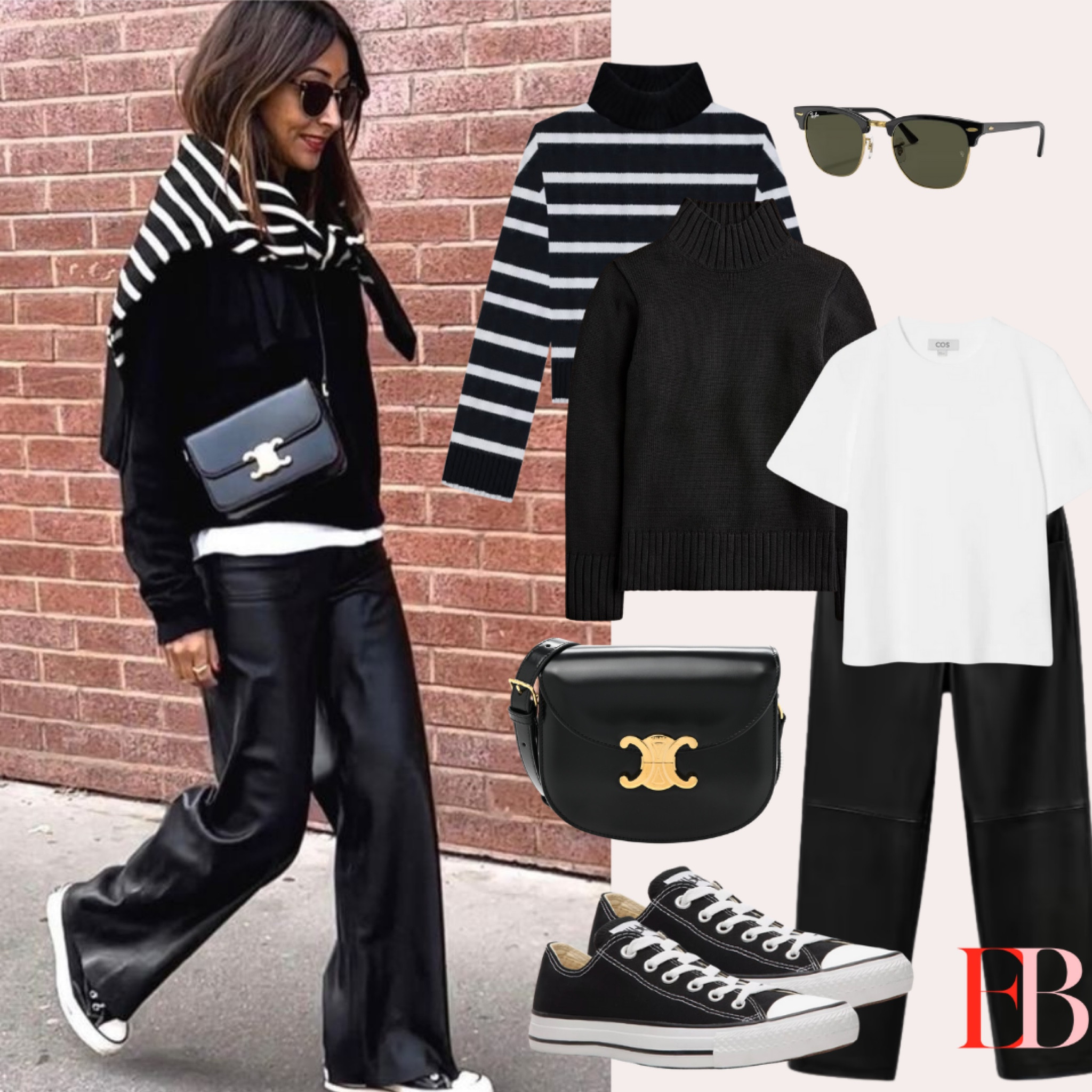 Pinterest// ootd // converse // leather pants // Celine 

#LTKStyleTip #LTKSeasonal #LTKWorkwear