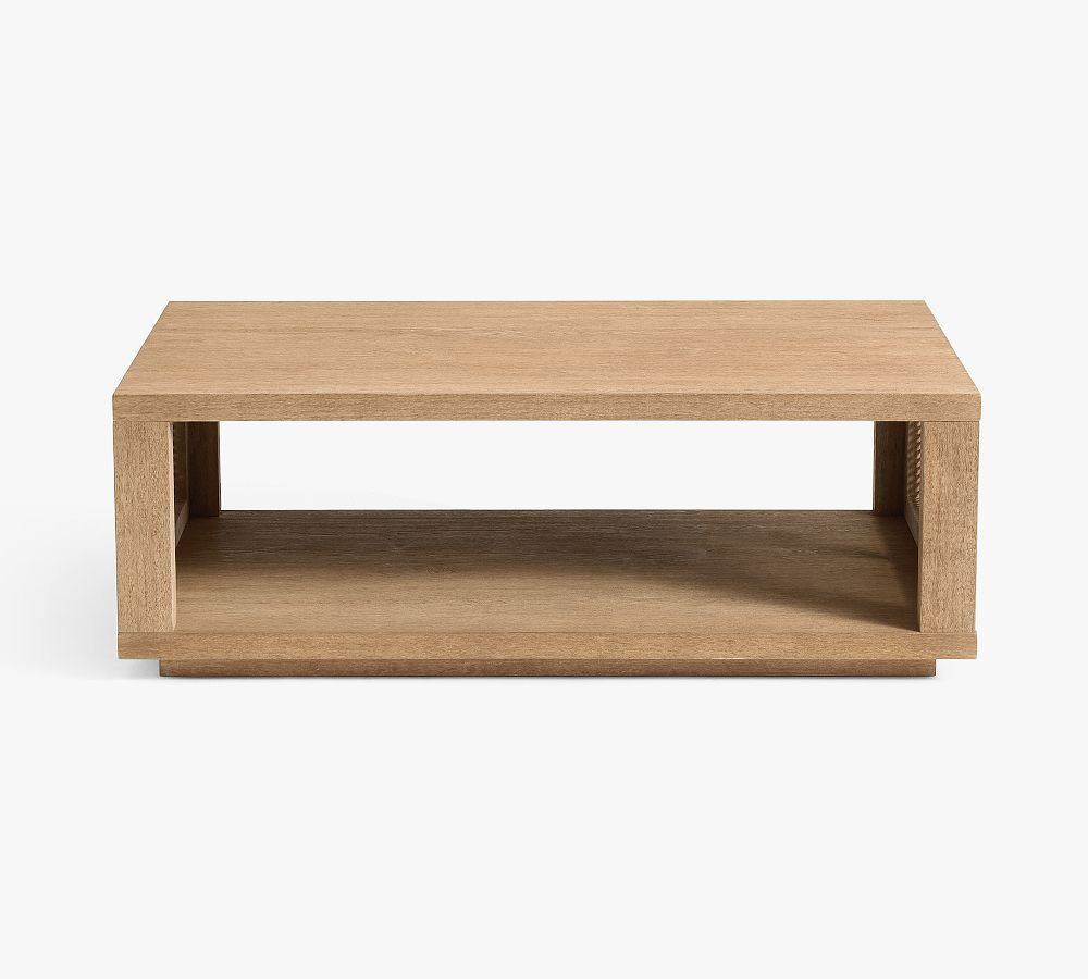 Marina Rectangular Cane Coffee Table (46") | Pottery Barn (US)