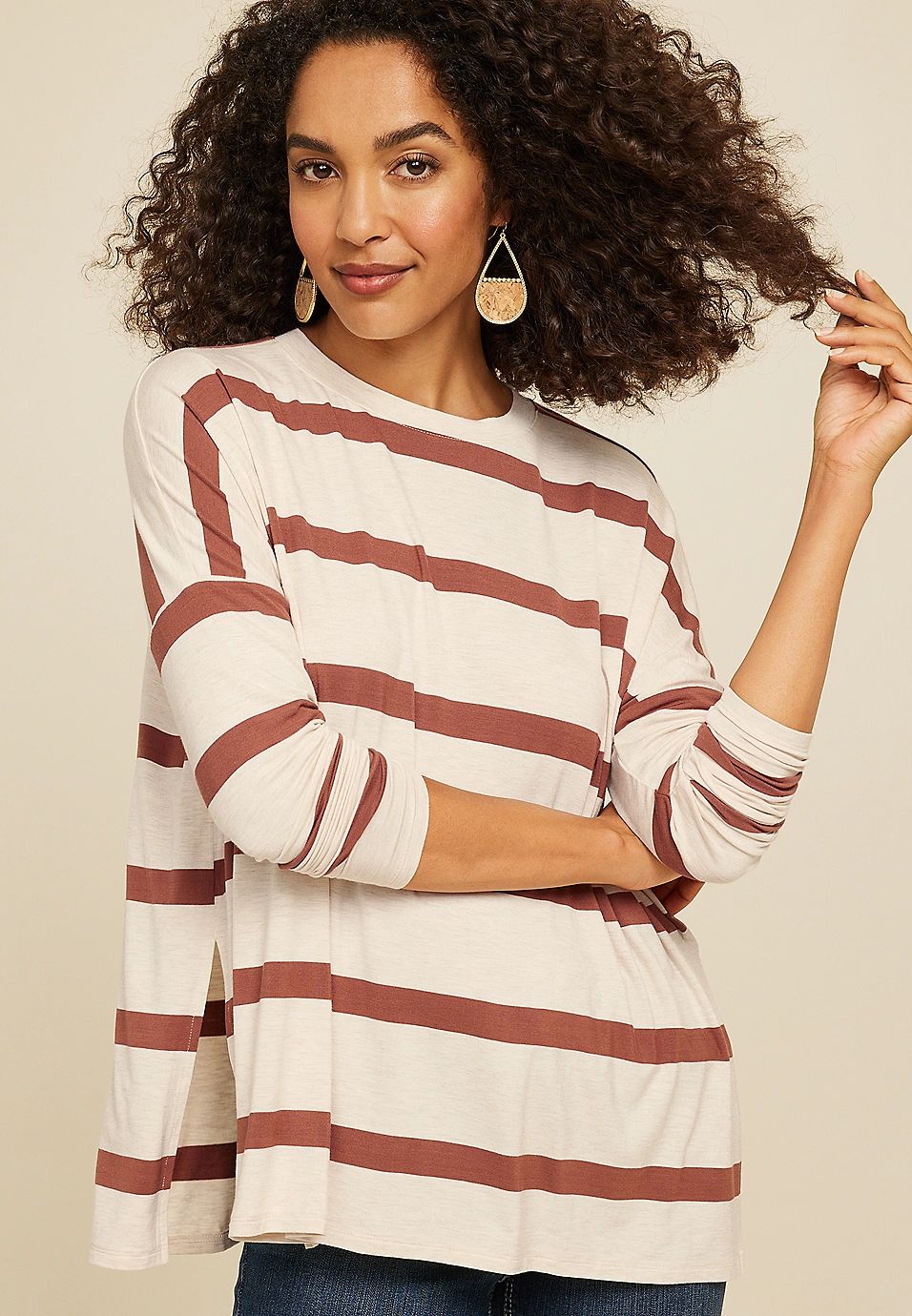 24/7 Palisade Striped Top | Maurices