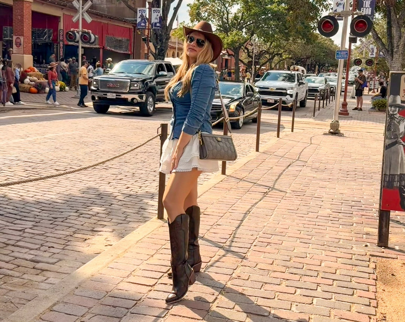 Almost all amazon from head to toe. Size large in the skirt, sized up a half size in boots for comfort. 

#LTKStyleTip #LTKParties #LTKFindsUnder50