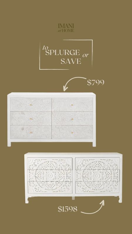 Splurge or save on a boho dresser 

#LTKhome