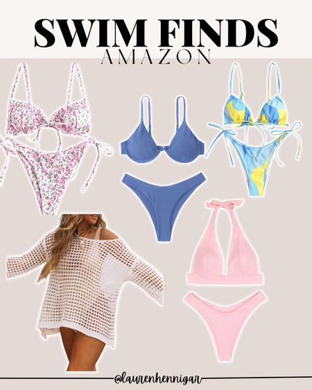 AMAZON SWIM FINDS 2023

amazon swim, spring break 2023, new on amazon, amazon finds, swimwear, bikinis, amazon coverup, off the shoulder, pink bikinis, blue swim, blue bikinis, floral bikinis, amazon bikinis

#LTKunder50 #LTKswim #LTKstyletip
