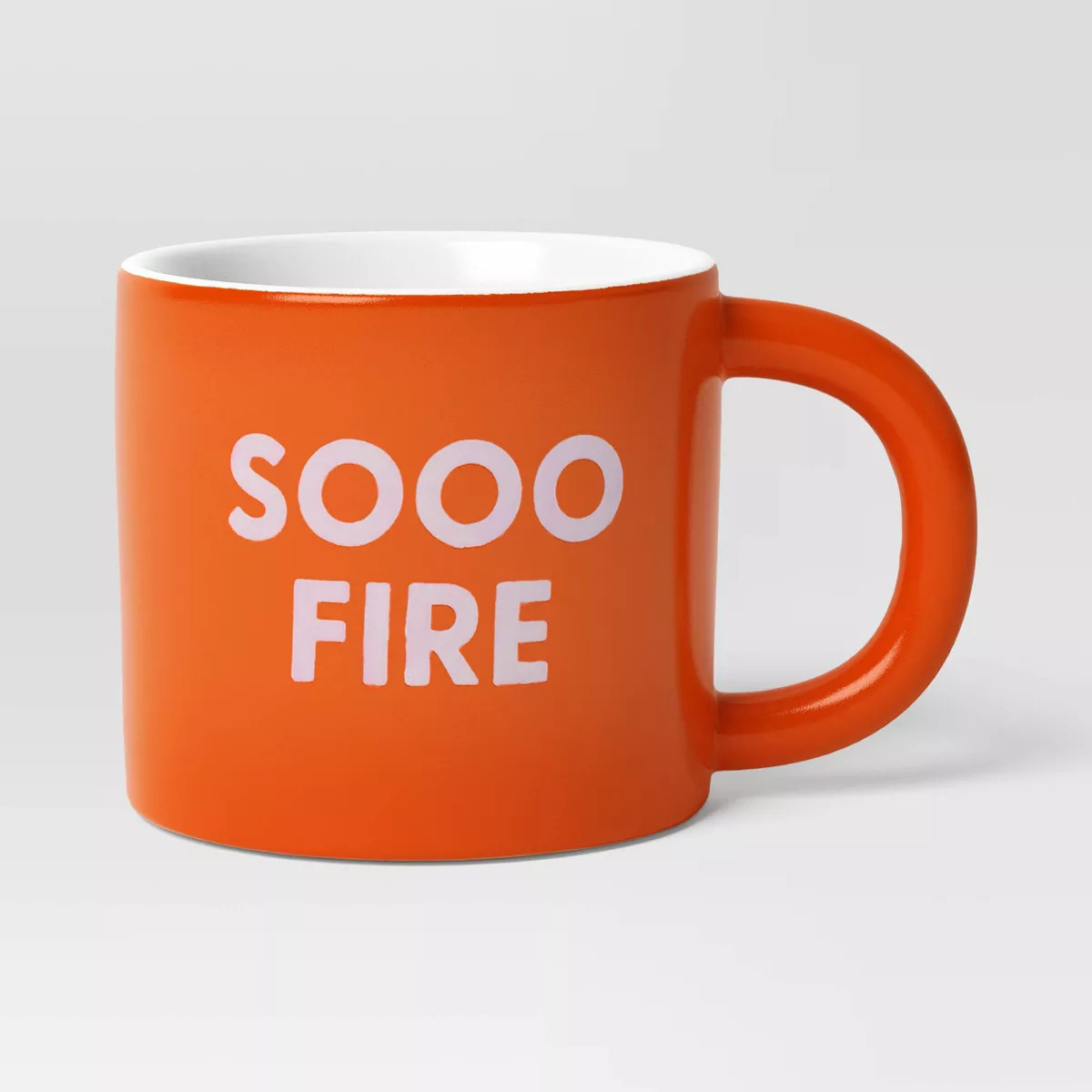 16oz Stoneware Sooo Fire Mug Orange - Room Essentials™ | Target