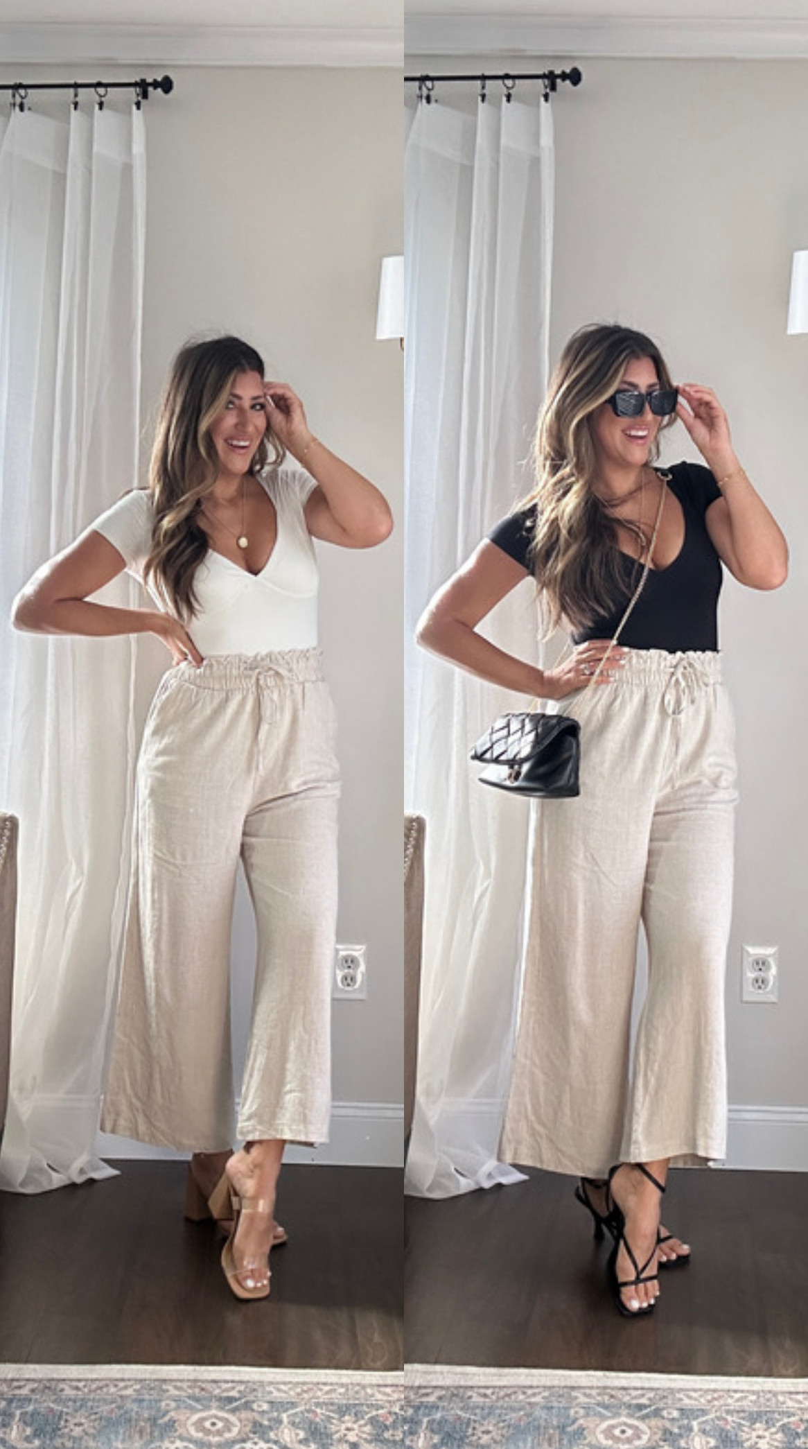 QINSEN Women's V Neck Bodysuit Short Sleeve Body Suits Seamed Cup Going Out Tops Shirt | Amazon (US)