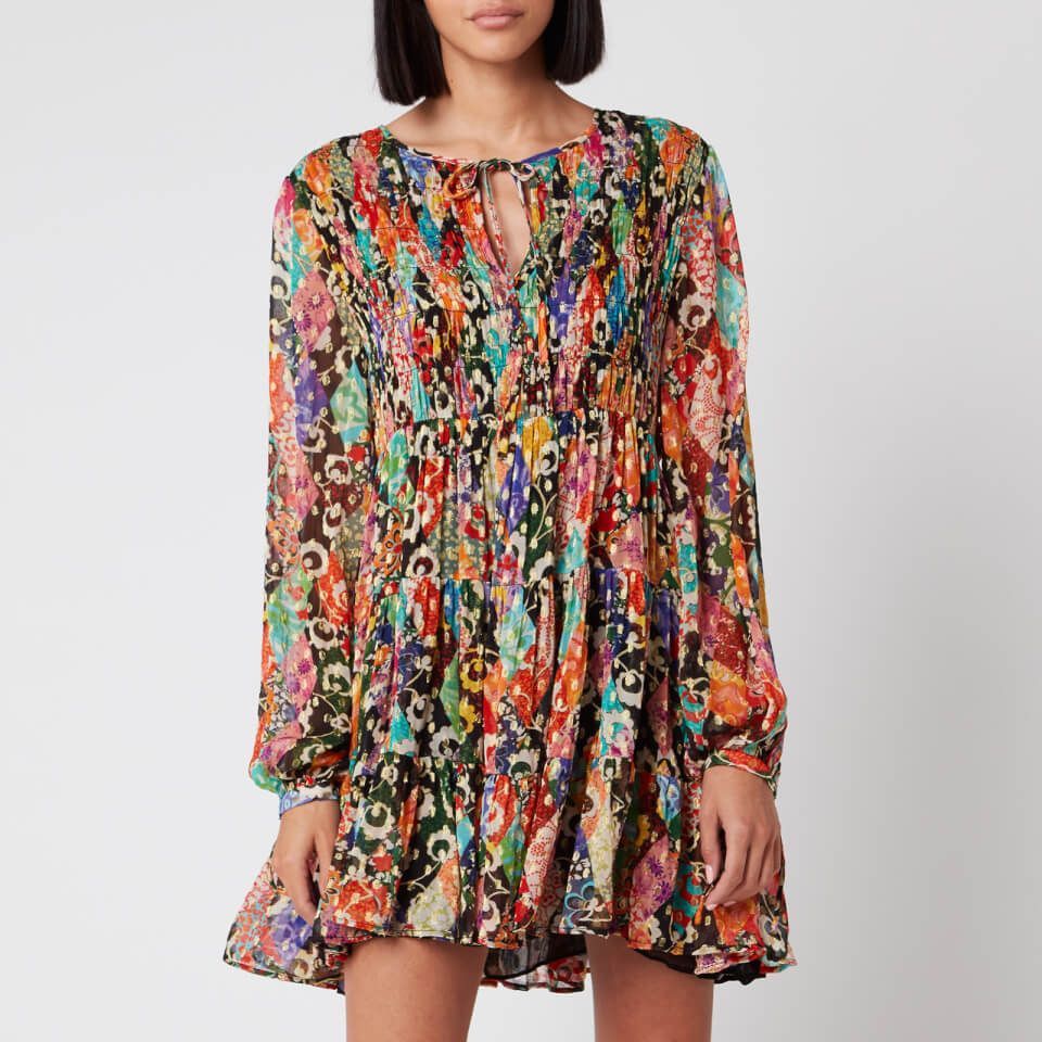 RIXO Women's Dianna Dress - Patchwork | Coggles (Global)