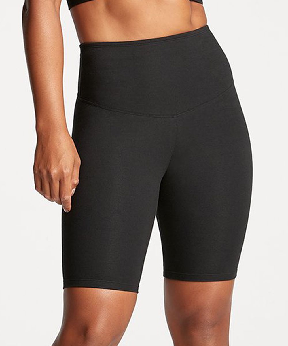 yummie Women's Shorts & Thigh Shapers Black - Black Mel Biker Shorts | Zulily