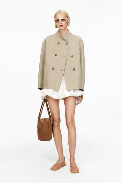 Linen Cotton Jacket – Beige – Women – ARKET GB | Arket UK