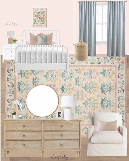Teen girl bedroom, toddler bedroom, girls room, girls bedroom, floral rug

#LTKhome #LTKkids #LTKfamily