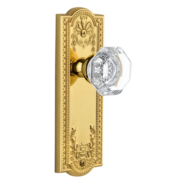 Chambord Passage Door Knob with Parthenon Rosette | Wayfair North America
