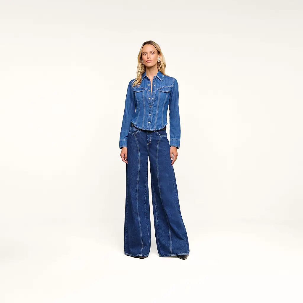 Lestat Wide-Leg Jean in Yukon | L'AGENCE | L'Agence