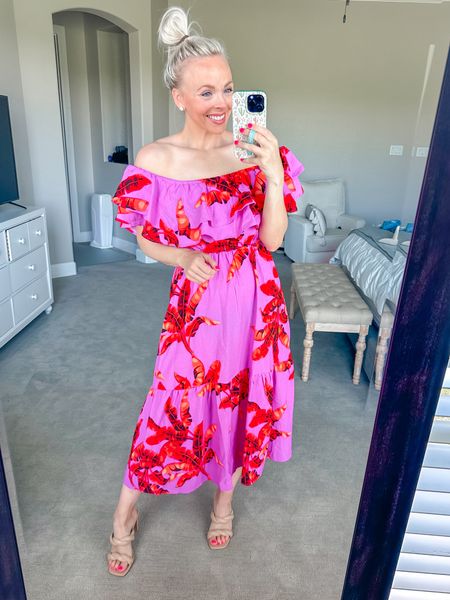 Under $30 walmart dress is so perfect for a wedding on the beach or a beach vacation! I’m wearing a size small. Has lots of stretch. Size down! 

#LTKStyleTip #LTKWedding #LTKFindsUnder50